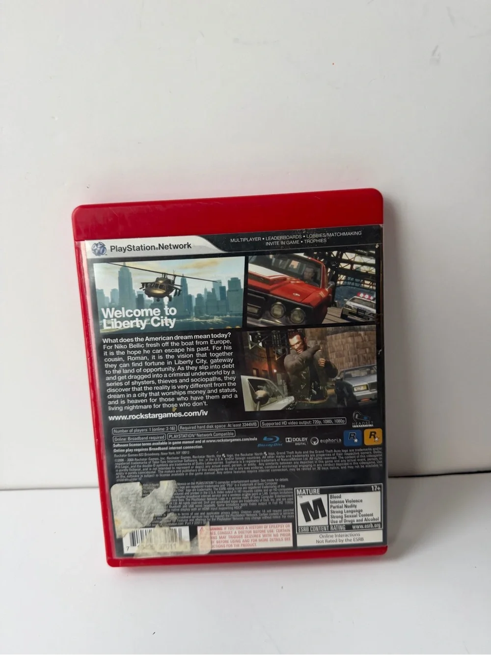 Grand Theft Auto IV -- Greatest Hits (Sony PlayStation 3, 2008)  With Map